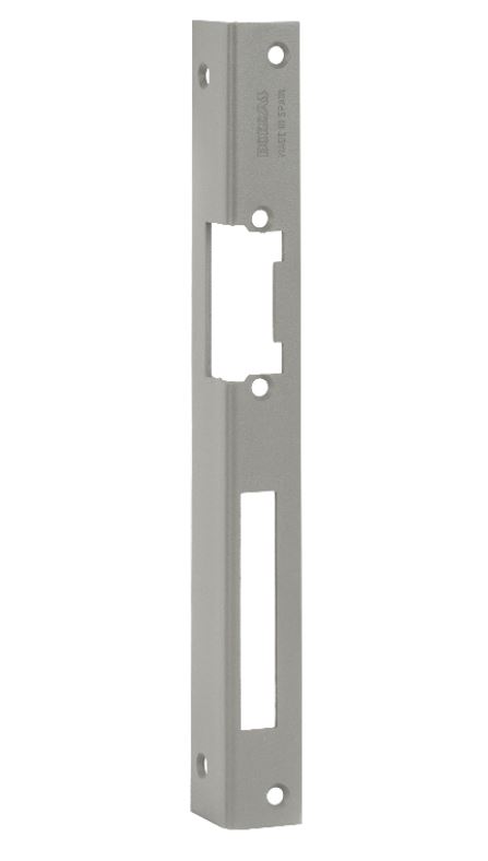 Hosszú zárpajzs fa ajtókra, jobbos, szürke, DORCAS-F101-R-gy